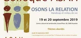 Osons la relation: handicap et milieux de vie